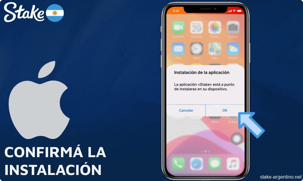 Confirmá la instalación de Stake