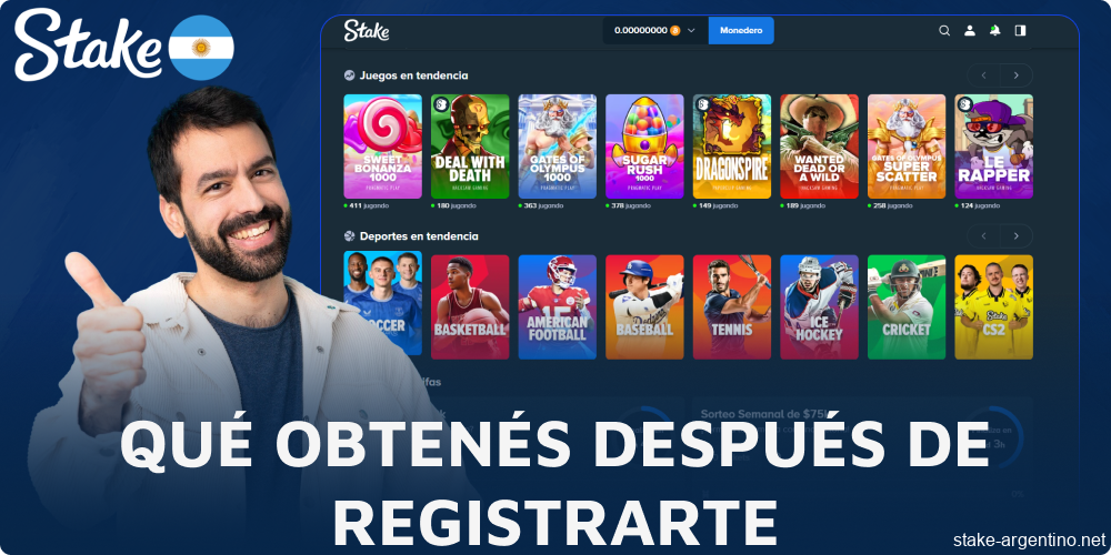 ¿Qué ocurre después de registrarse en Stake Argentina?